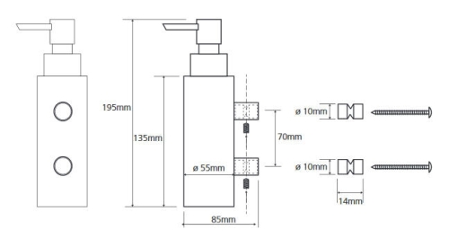 Bemeta Omega szappanadagoló 150 ml 104609172