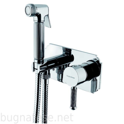 Bugnatese Athena fali bidécsaptelep zuhanyszettel, króm, 8566CR