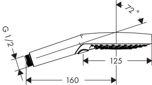 Hansgrohe Axor S 120 3jet kézizuhany 26050 000 (26050000)