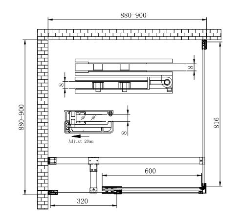 Wellis Clyde 90x90x200 szögletes zuhanykabin WC00338