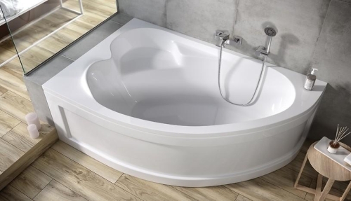 Cersanit KALIOPE 170x110 cm balos aszimmetrikus kád, fehér S301-114