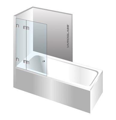 Varioglass Globus 603 100x150 cm-es kádparaván, zöld üveg