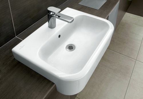 Villeroy & Boch Architectura 55x43 cm előlről beépíthető mosdó túlfolyóval 4190 55 01 (41905501)