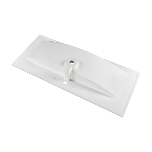 Marmy LISETTE Plus 120x51 cm beépíthető öntött márvány mosdó 1 csaplyukkal 80 6830 12 11 10
