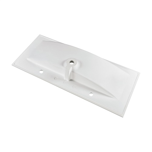 Marmy LISETTE Plus 120x51 cm beépíthető öntött márvány mosdó 2 csaplyukkal 80 6830 12 12 10