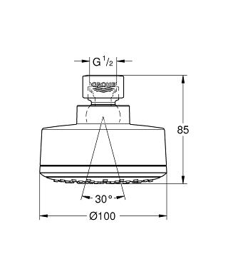 Grohe New Tempesta Cosmopolitan 100 Fejzuhany 26051000