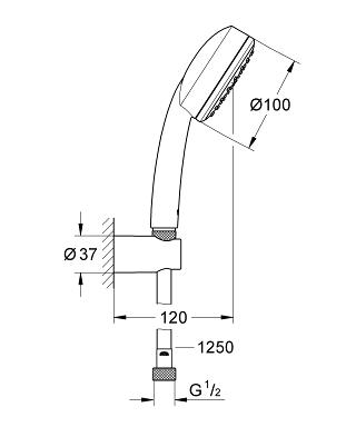 Grohe New Tempesta Cosmopolitan 100 zuhanyszett 26084001