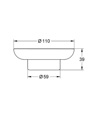 Grohe Essentials szappantartó 40368 001 (40368001)