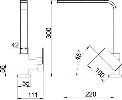 Novaservis Metalia 57 álló gránit konyhai csaptelep 36713,GRS
