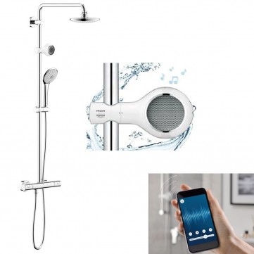 Grohe Euphoria 180 zuhanyrendszer termosztátos csapteleppel Aquatunes-val 26273 000 (26273000)