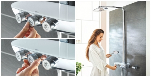 Grohe Rainshower SmartControl 360 Duo zuhanyrendszer termosztátos csapteleppel 26250 000 (26250000)