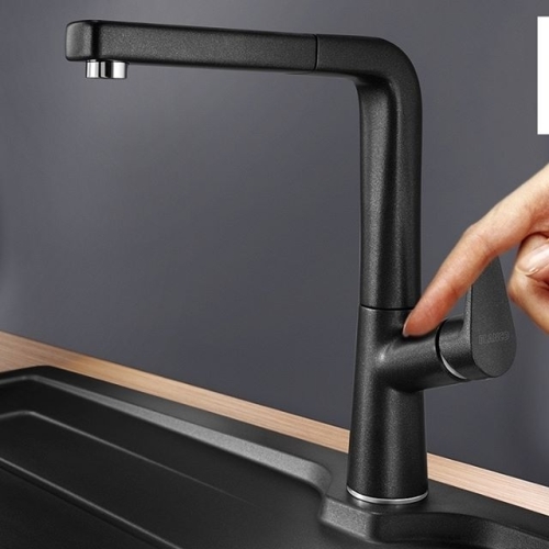 BLANCO AVONA-S kihúzható fejes SILGRANIT-Look mosogató csaptelep, pezsgő 521282