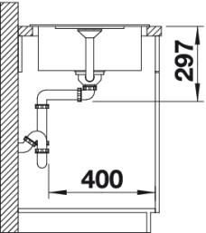 BLANCO METRA 45 S Compact Silgranit mosogató dugókiemelő nélkül, gyöngyszürke 520569