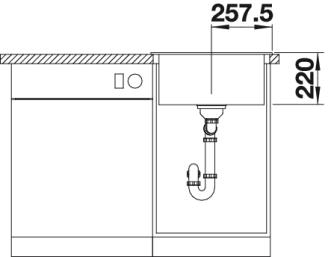 BLANCO PLEON 5 Silgranit mosogató, antracit 521504