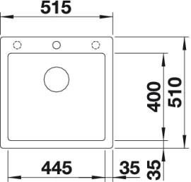 BLANCO PLEON 5 Silgranit mosogató, antracit 521504