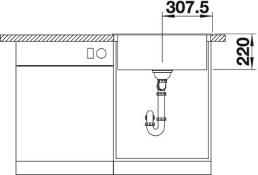 BLANCO PLEON 6 Silgranit mosogató, kávé 521688