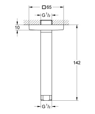 Grohe Rainshower mennyezeti zuhanykar 27485 000 (27485000)