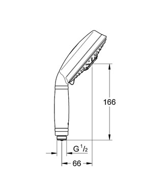 Grohe Rainshower Rustic 130 kézizuhany 27127 000 (27127000)