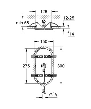 Grohe Rainshower Ondus Veris fejzuhany 27861 000 (27861000)