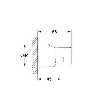 Grohe Relexa Plus fali kézizuhany tartó 28622 000 (28622000)