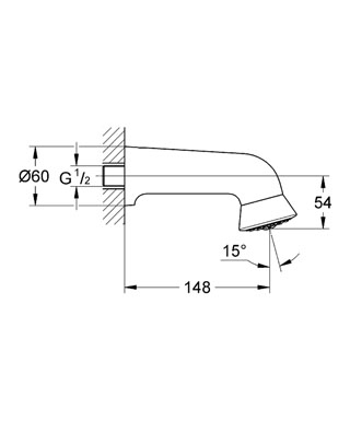 Grohe Relexa Sport fejzuhany, 1/2