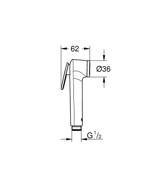 Grohe Tempesta-F Trigger intim kézizuhany 27512 001 (27512001)