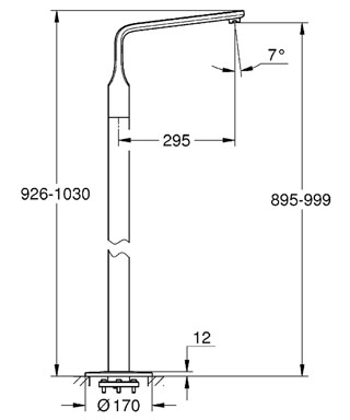 Grohe Ondus Veris kádkifolyó 13245 000 (13245000)