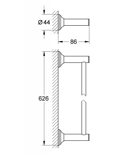 Grohe Essentials Authentic törölköző tartó, csiszolt nikkel 40653 EN1 (40653EN1)