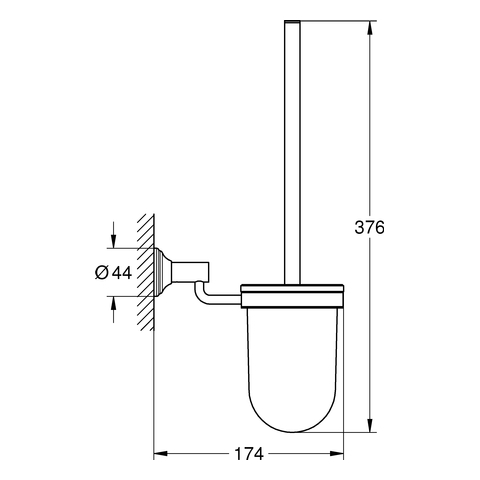 Grohe Essentials Authentic wc kefe, csiszolt nikkel 40658 EN1 (40658EN1)
