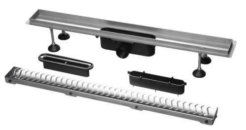Sapho Flue inox zuhanyfolyóka ráccsal, 830 mm 74578