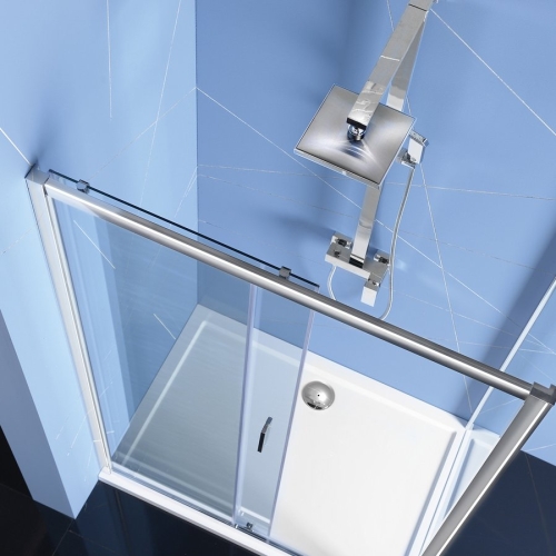 Sapho POLYSAN EASY LINE 150 cm tolóajtó transzparent üveggel, króm EL1515
