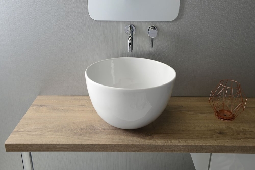 Sapho DOME Ø 44,5 cm pultra szerelhető mosdó W030701