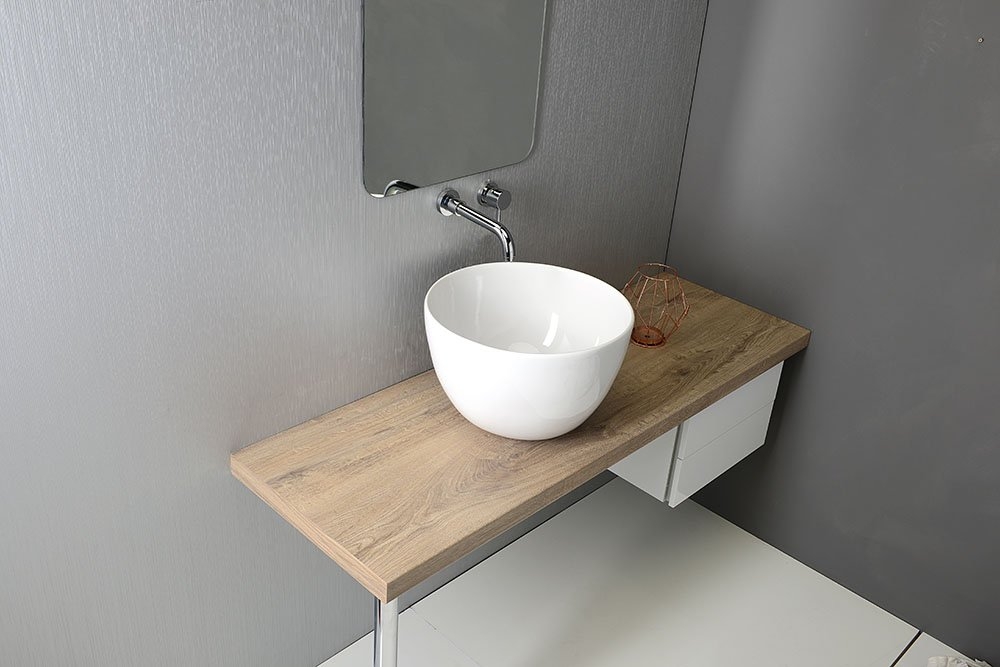 Sapho DOME Ø 44,5 cm pultra szerelhető mosdó W030701