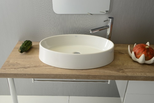 Sapho OVAL 64,5x35,5 cm pultra szerelhető mosdó W900701