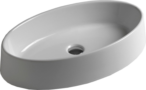Sapho OVAL 64,5x35,5 cm pultra szerelhető mosdó W900701