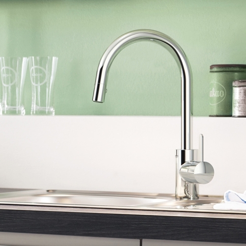 Grohe Eurosmart Cosmopolitan mosogató csaptelep kihúzható perlátorral 31481 000 (31481000)