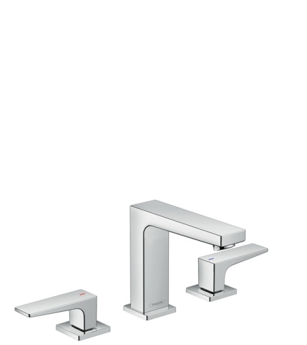 Hansgrohe Metropol 3-lyukú karos mosdócsaptelep 110 push-open lefolyóval 32514 000 (32514000)