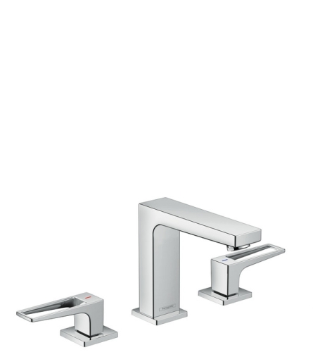 Hansgrohe Metropol 3-lyukú mosdócsaptelep 110 loop fogantyúval, push-open lefolyóval 74514 000 (74514000)