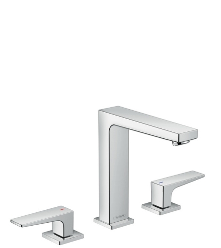 Hansgrohe 3-lyukú karos mosdócsaptelep 100 push-open lefolyóval, króm 32515 000 (32515000)