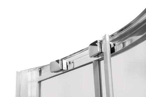 Niagara Wellness Doris 90x90x165 cm-es negyedköríves alacsony zuhanykabin, grafit üveg