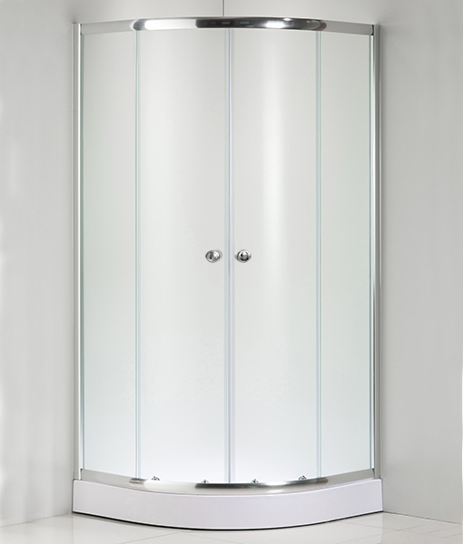 N-Smart Lotus Frost 90x90 cm-es negyedköríves zuhanykabin NWZK-LOF9090
