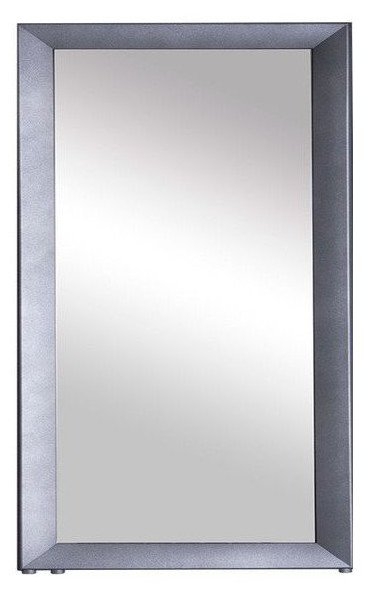 Sapho RAMA 595x944mm fürdőszobai radiátor tükörrel, 448 W, strukturált ezüst (RML-609S)