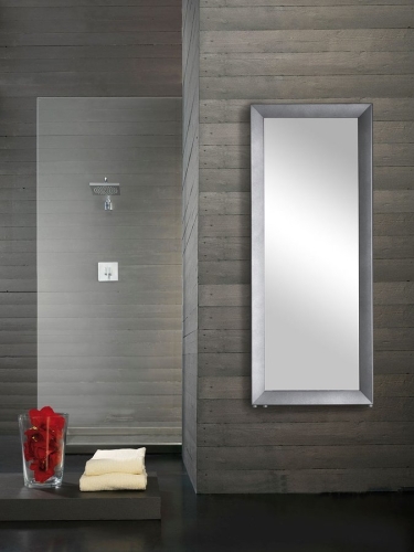 Sapho RAMA 595x1448mm fürdőszobai radiátor tükörrel, 651 W, antracit (RML-614A)