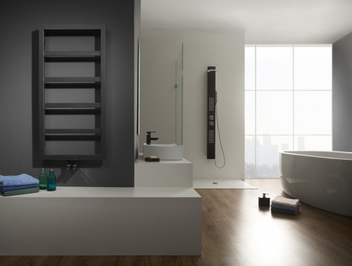 Sapho BOSTON 550x904 mm fürdőszoba radiátor, antracit (B-609A)