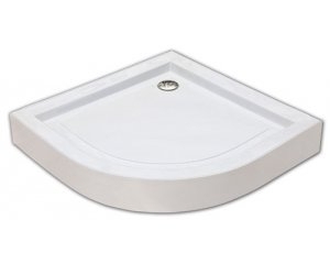 Leziter Akciós íves zuhanytálca több méretben  + szifon, Méret: 80x80 cm