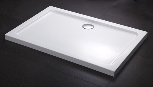 Leziter Modena Slim aszimmetrikus szögletes akril zuhanytálca, Méret: 80x100 cm