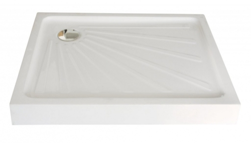 Sanotechnik szögletes zuhanytálca fix előlappal P108