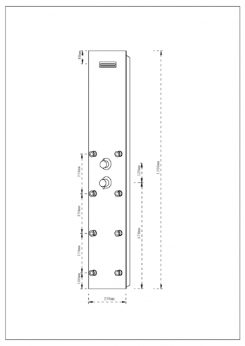 Kerra Soft Line hidromasszázs zuhanypanel