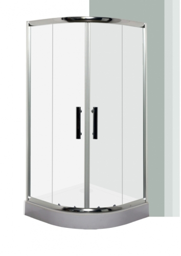 Leziter Spirit Matt íves zuhanykabin, Méret: 90x90 cm, Zuhanytálca: Zuhanytálca nélkül