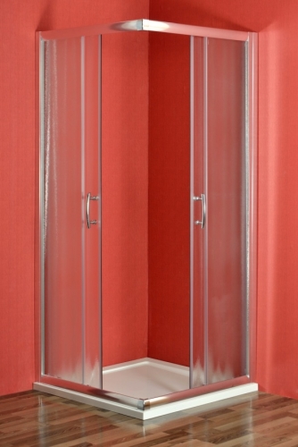 Arttec Smaragd 90x90 cm szögletes zuhanykabin csincsilla üveggel zuhanytálcával